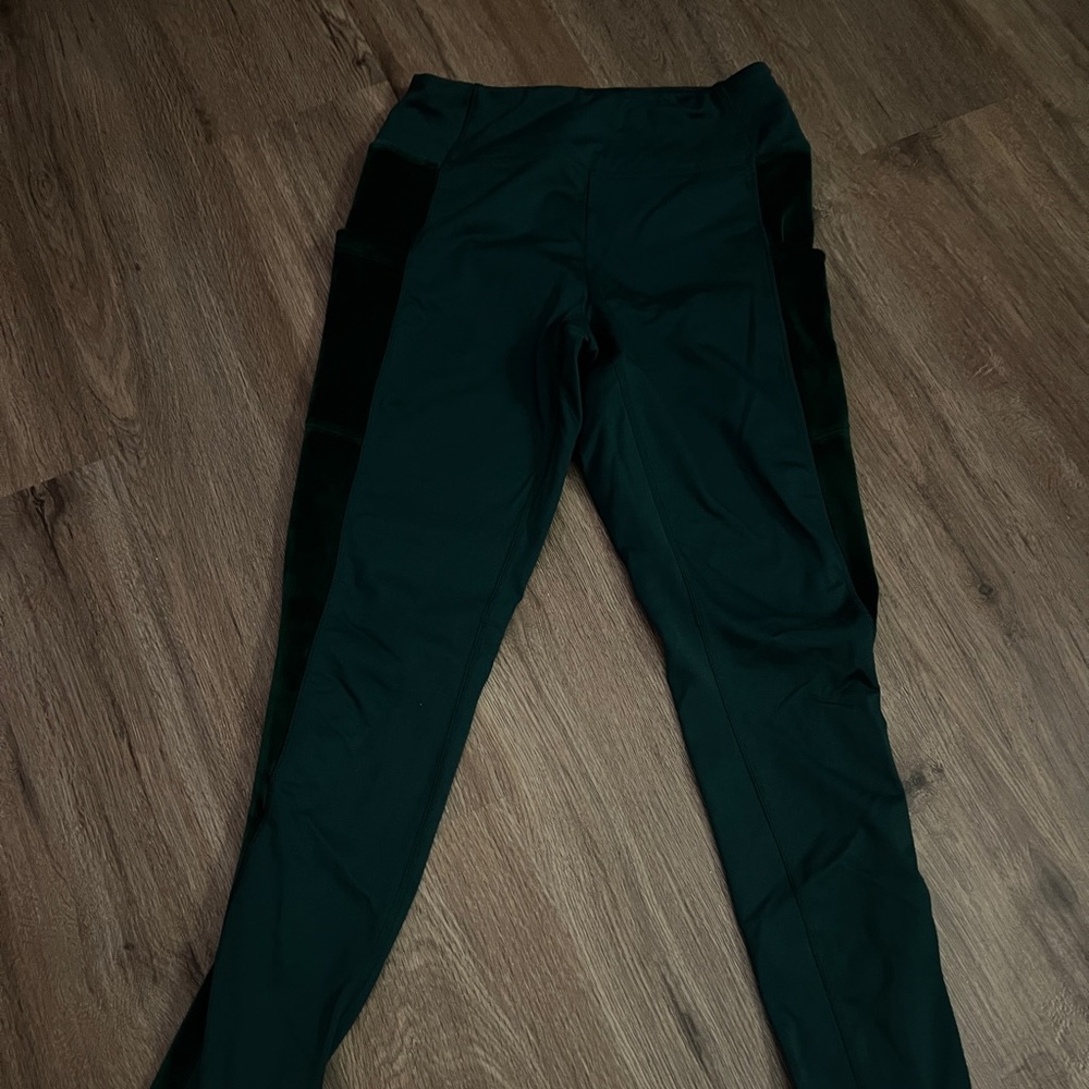 green PINK leggings
